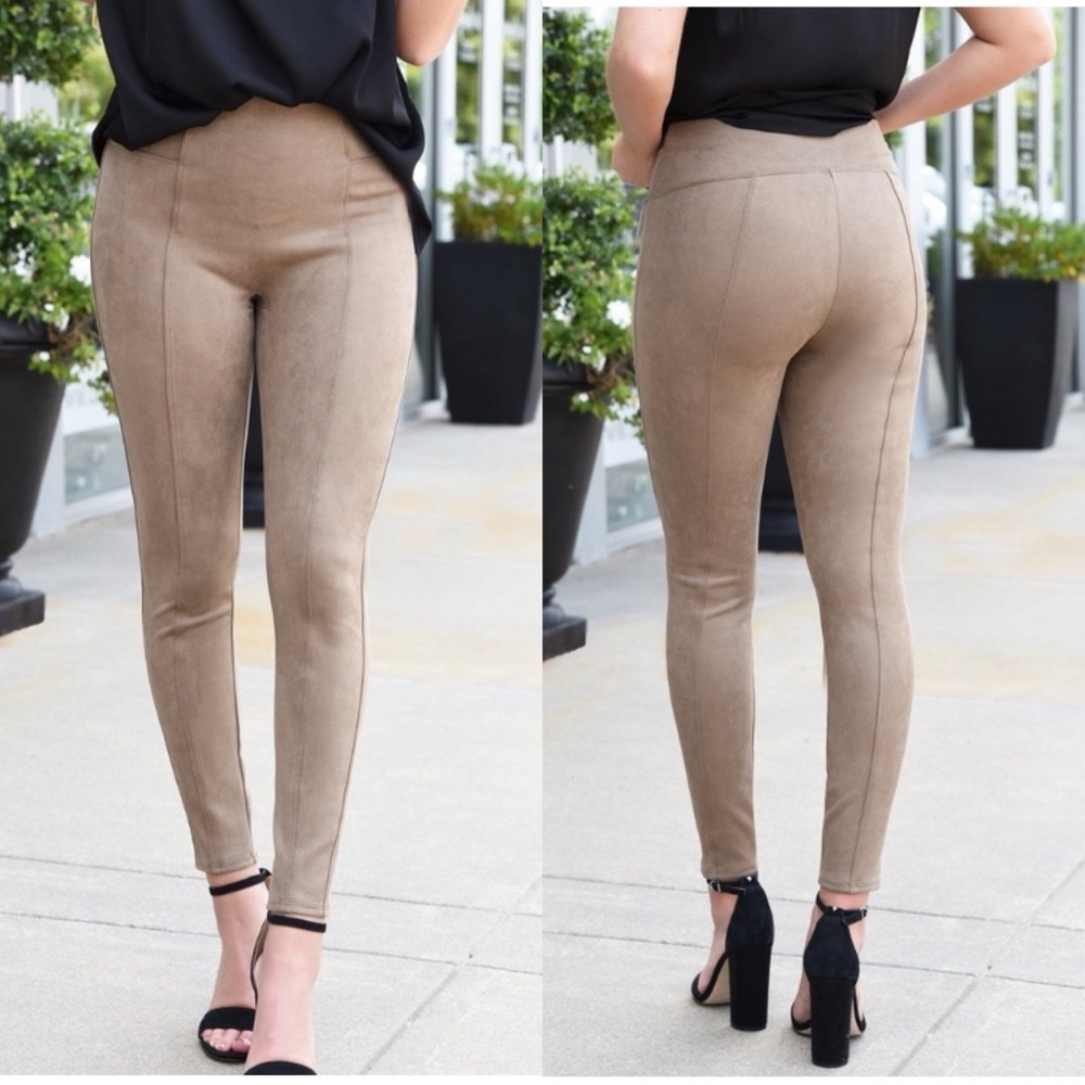 Spanx Faux Suede Leggings size L